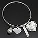 LParkin Godmother Gift Bangle Bracelets Godmothers Proposal Gifts From Godchild God-mother Present From Goddaughter Godson Baptism Meaningful Bracelet For Women
