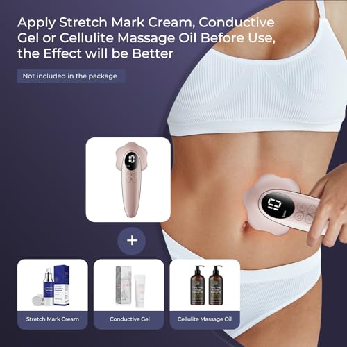 Oranmagic Anti Cellulite Massager Tool- Body Sculpting Machine with Heating & Microcurrent Technology, Skin Tightening Device with Cellulite Remover for Legs, Belly, Waist, Arms, Buttocks