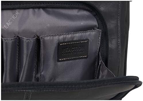 Kenneth Cole Reaction Reaction Manhattan Colombian Leather Expandable RFID 15.6" Laptop Business Briefcase Bag, Black 9 Kenneth Cole Reaction Reaction Manhattan Colombian Leather Expandable RFID 15.6" Laptop Business Briefcase Bag, Black