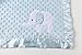 KIKI & ANNA Baby Soft Fleece Mink Blanket with Double Layer Dot Veloba ,Satin Trim Blanket for Grils and Boys 30x40Inches