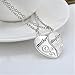 ShungHO 2PC/Set Mother and Daughter Love Heart Words Pendant Chain Necklace Jewelry
