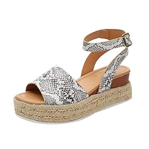 41dzgadS8kL. SS300 Momyeah Sandalias Sandalias de Plataforma de Verano Sandalias de Mujer Zapatos de cuña Sandalias de Plataforma de Mujer Peep Toe 41dzgadS8kL. SS300