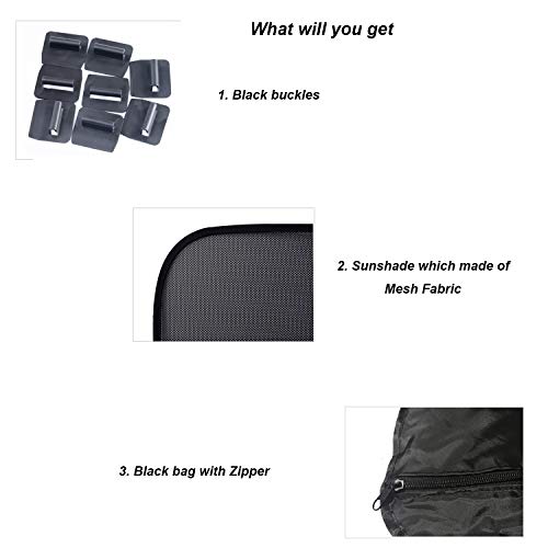 WJM Sunroof Sunshade Glass Roof Sunshade Skylight Blind Shading Net for Tesla Model 3 (Model 3 Rear Sunshade)