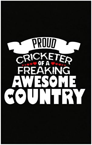 Proud Cricketer Of A Freaking Awesome Country Typography - Poster