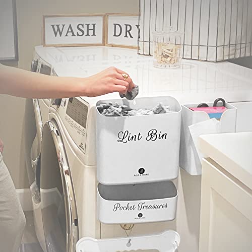 Lint Bin for Laundry Room Organization Garbage Can with