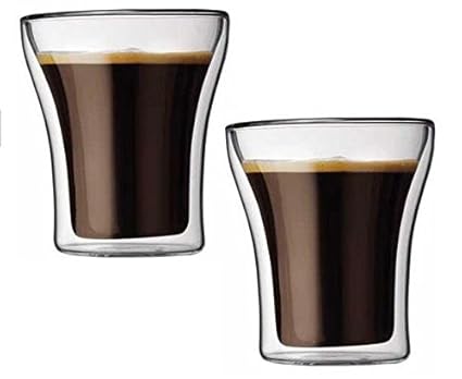 Double Wall Glass - Curve - 200ml (4pcs)