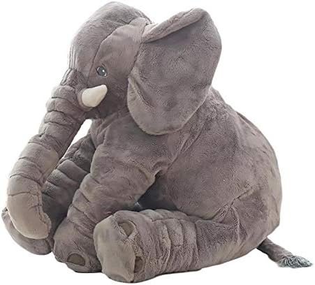 YakeHome Baby Elephant Stuffed Plush Pillow Toy Elephant Stuffed Plush Pillow Kids Elephant Pillow Comfort Toy Suitable for children to play