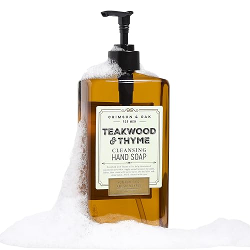 Body Prescriptions Crimson & Oak Men's Deep Cleansing Hand Soap with Pump Dispe…