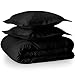 Bare Home Bedding Duvet Cover King Size - Premium 1800 Super Soft Collection - Lightweight, Cooling - Soft Breathable Bedding Duvet Cover (King, Black)