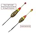 QualyQualy Fishing Floats Wood, Paulownia Balsa Fishing Bobber Set 0.17oz-0.21oz Mix Style Vertical Buoy Bass Fishing Floats