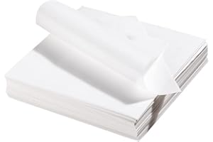 Yuyouqu 200 PCS Hamburger Patty Paper 6''x6'' Non-Stick Parchment Paper Squares Sheets Wax Paper Squares for Patty Seperate, Burger Press, Cookies, Microwave, Oven, Freezer