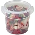 Cambro RFS1PP Round Polypropylene Food Storage Container - Camwear, 1 quart, Translucent