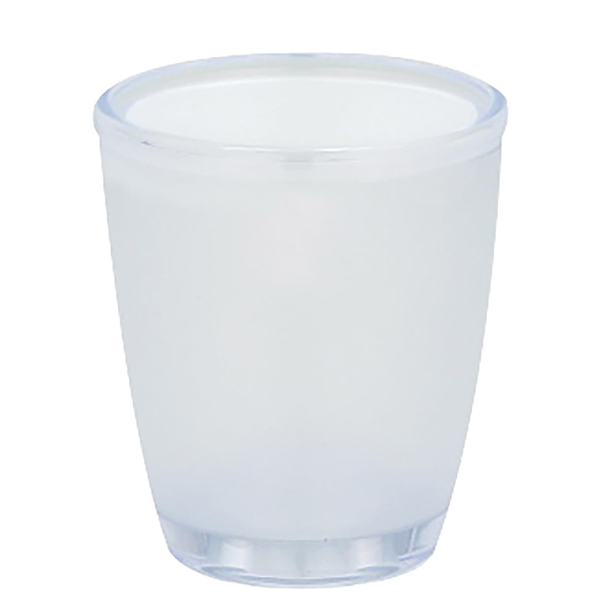 Spirella Toronto Polystyrol Tooth Mug, Clear/White — image 1