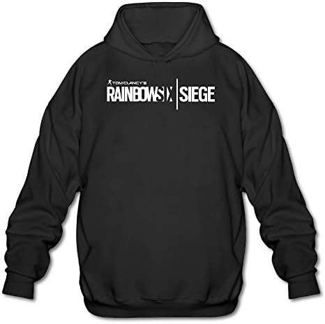 RORTTB Tom Clancys Rainbow Six Siege Men's Graphic Hoodies Sweatshirt Black