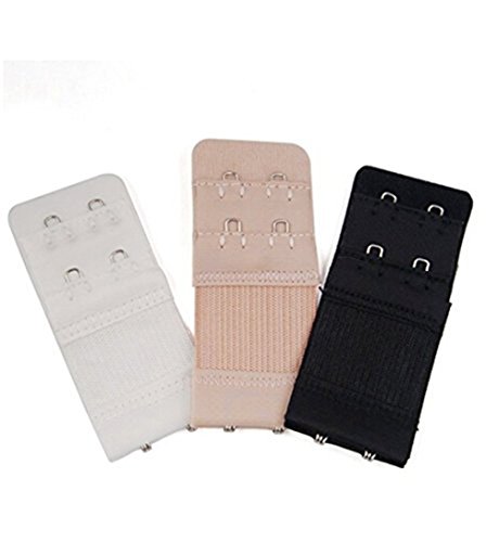 Hosaire Women’s Bra Extender Strap 2-Hook 3 Rows Soft Back Bra Band Extender 3 Packs - Thumbnail 6
