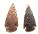 Handcrafted Contemporary 2” Agate/Jasper Stone Arrowheads – Six Arrowheads, Range from 2”-2 1/2” Long, Various Colors, Genuine Jasper and Agate – Collectible Arrowheads