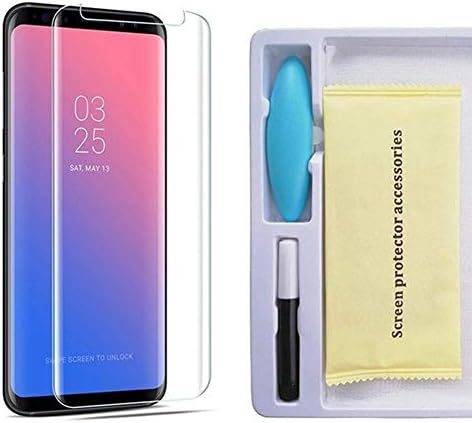 dulawei3 HD Full UV Glue Temper Glass Screen Protector for Samsung S7/S8/S9 Plus Note 9 for Samsung S9 Plus