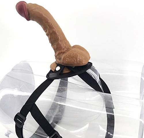 LXL Massage Hollow Strap on Unisex Hollow Strap on Plug for Lésbián Pants Stráp ǒn Strapless Real Feel (Color : Brown)