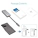 Letscom USB-C to USB 3.0 Portable Data Hub with Thunderbolt 3 to Network Adapter Ethernet Port and 3 USB 3.0 Ports, for Macbook Pro, XPS, Google Pixelbook and More Type C Devices, Grey