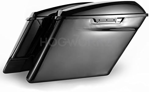 Stretch Saddlebags 2014-2016 Harley-Davidson Touring Vivid Black 4" Extended