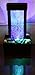 Nature's Mark Cracked Glass Color Changing LED Relaxation Water Fountain with Authentic River Rocks 10026