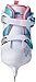 Lake Placid Girls Nitro 8.8 Adjustable Figure Ice Skate, White, Large