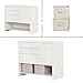 South Shore Crea Pure White Craft Storage Cabinet with Drawers