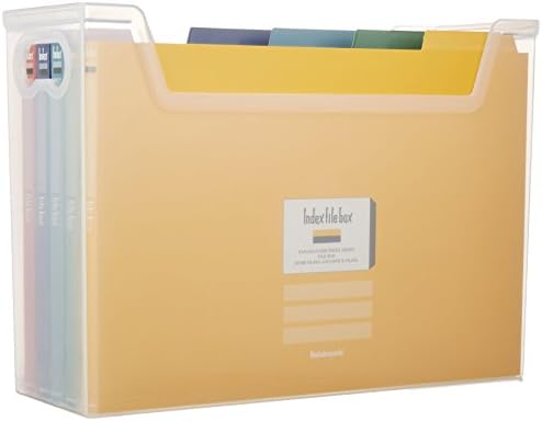 Amazon ナカバヤシ インデックスファイルボックス フボi F1c クリア ボックスファイル 文房具 オフィス用品