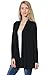 Pastel by Vivienne Women's Long Sleeve Jersey Cardigan Large Black