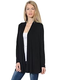 Pastel by Vivienne chamarra de jersey de punto manga larga para mujer (más de 20 colores, talles S-XL)