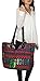 Women Large Shoulder Tote Bag Woven Canvas Casual Handbag Shopping Red Blue Hippie Unique Style