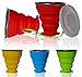 AVALEISURE Collapsible Silicone Travel Cup - The Genuine 10oz Foldable Drinking Mug with Lid, BPA Free, Water, Coffee, Tea, Snacks for Hiking, Camping, Picnic (red)