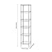LANGRIA 6-Tier Wire Shelving Unit with Baskets, Storage Organization Utility Rack for Home Kitchen Living Room Bedroom Bathroom Laundry Office, 198 lbs Capacity, Silver