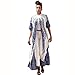 Yoyorule Women Casual Elastic Cloak Traditional African Print Party Dress (XL, White)