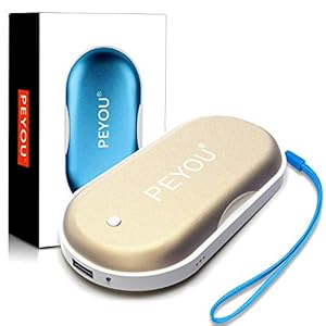 PEYOU Handwarmers Oplaadbaar [3 in 1], 5200mAh USB handwarmers, herbruikbare handwarmer draagbaar, dubbelzijdig…