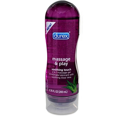 Durex Massage and Play Soothing Touch 2 in 1 Massage Gel & Intimate Lubricant with Soothing Alo Vera. : Size 6.76 Fl Oz