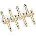 OTraki Z Type Guitar Pedal Connector 4 Pack TS Copper Male Connector Pedal to Pedal Guitar Pedal Coupler, 6.3mm 1/4 Inch Flat Patch for Effect Pedalboard Space Saving, Gold