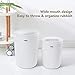 TOPSKY 2 Pack Trash Can, Small Garbage Can Round Wastebasket for Narrow Spaces at Home or Office, 2.3 Gallon (8L) Capacity, Matte Plastic, White