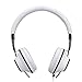 Reetec Lightweight Stereo Bass On-ear Headphones Over-ear Headsets Earphones with Microphone 3.5mm for Cellphones iphone Laptop Tablet Mp4 Mp3 (White)