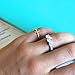 Beauniq Solid Sterling Silver Rhodium Plated Sideways Cross Ring, size 6