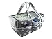 The Big Baby Bag - XL Diaper Caddy (Gray Cloud Design) with Free Changing Pad Liner! SuncoastBaby's Large Versatile Organizing Tote for Nursery/Bedside Storage, Toys, Diapers, Baby Products, etc.