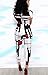 Aro Lora Women's Short Sleeve Geometric Floral Print Long Bodycon Pants Jumpsuits Rompers Clubwear XX-Large White