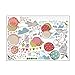 Shybuy Kids Cartoon Animal Theme Wall Decal Colorful Ballon Rabbit Decorative Sticker for Children Bedroom, Nursery, Playroom Mural (Multicolor, 50cm x 70 cm)