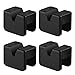 Easycosy Car Jack Stand Pad,Upgrate 5-6 Tons Rubber Jack Pad Adapter Slotted Frame Rail Pinch Weld Protector,4 Packs(New jackpad-4p)
