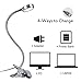 New Version LEPOWER Clip On Light/Reading Lights/Bed Light/Light Color Changeable/Stepless Adjustable Brightness Clip Lamp for Desk, Bed Headboard and Computers (Silver)