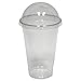 Fit Meal Prep 100 Pack 20 oz Disposable Plastic Coffee Cups with Dome Lids, To Go Iced Coffee Cups with Lids, BPA Free Clear Parfait Cups for Party, Smoothie, Bubble Boba, Juice, Milkshake