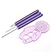BCP 2pcs Different Size Quilling Slotted Tools and 1pcs Awl and 1pcs Quilling Curling Coach