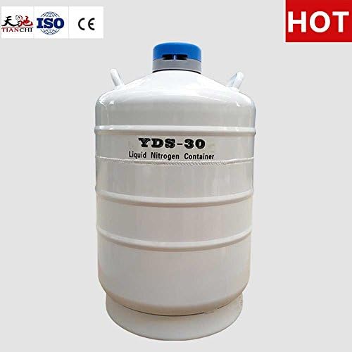 LN2 Tank 30L 50 mm Diameter Cryogenic Cylinder Container 30 Liter with Straps 6 Canisters Factory Outlet