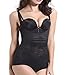 Women Full Body Shaper Bodysuit Firm Tummy Control Waist Trainer Shapewear Girdle Cincher Corset Underwear Seamless (M, Black)