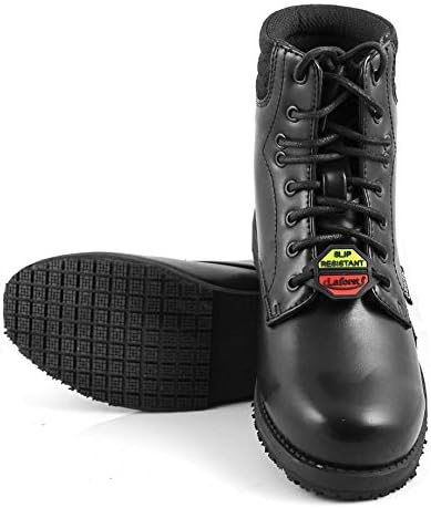 women's slip resistant combat boots